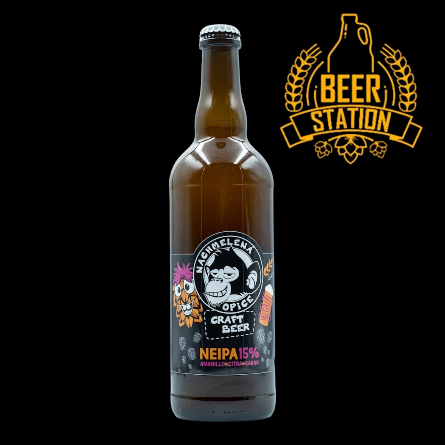 Amarillo, Citra & Sabro NEIPA 15° (Nachmelená Opice) 0.75L