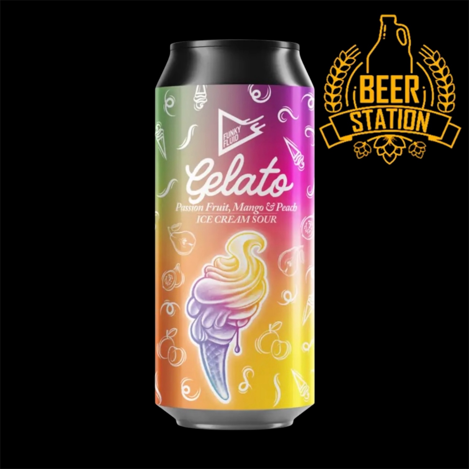 Gelato: Passion Fruit, Mango & Peach 18° (Funky Fluid) 0.5L