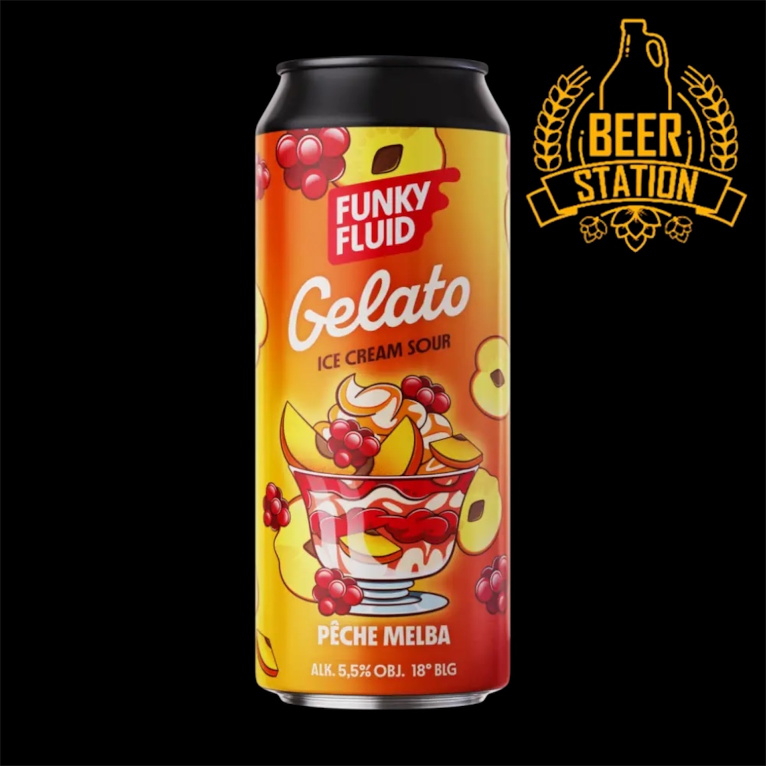 Gelato: Peche Melba 18° (Funky Fluid) 0.5L