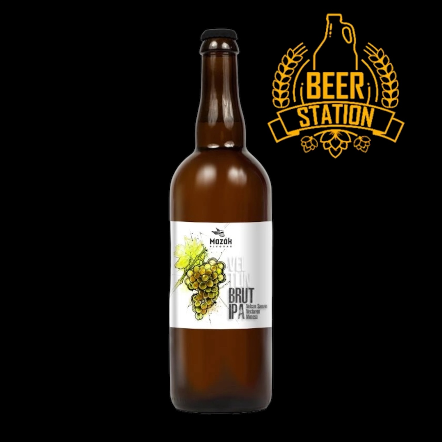 Veltlin Brut IPA 13° (Mazák) 0.75L