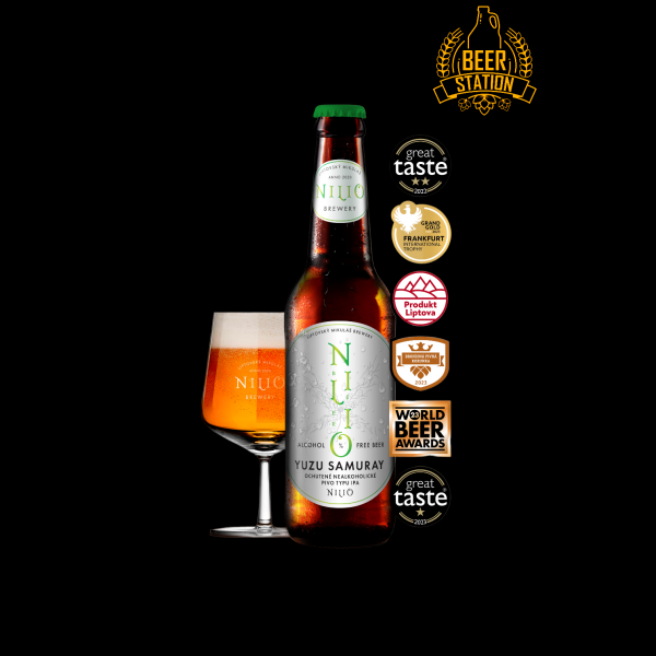 Yuzu Samuray – Nealkoholické pivo (Nilio) 0.33L