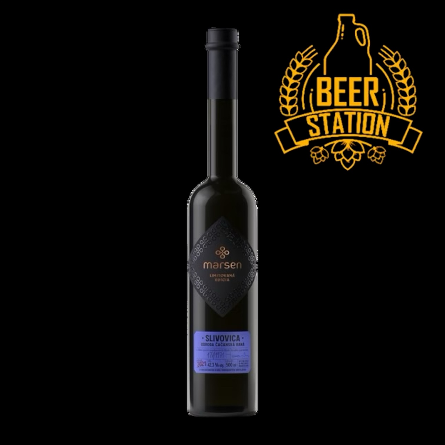 Slivovica - odroda Čačanská raná 42,3% (Marsen) 0.5L