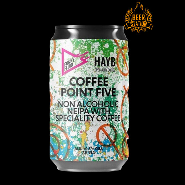 Coffee Point Five – nealkoholické pivo (Funky Fluid) 0.33L