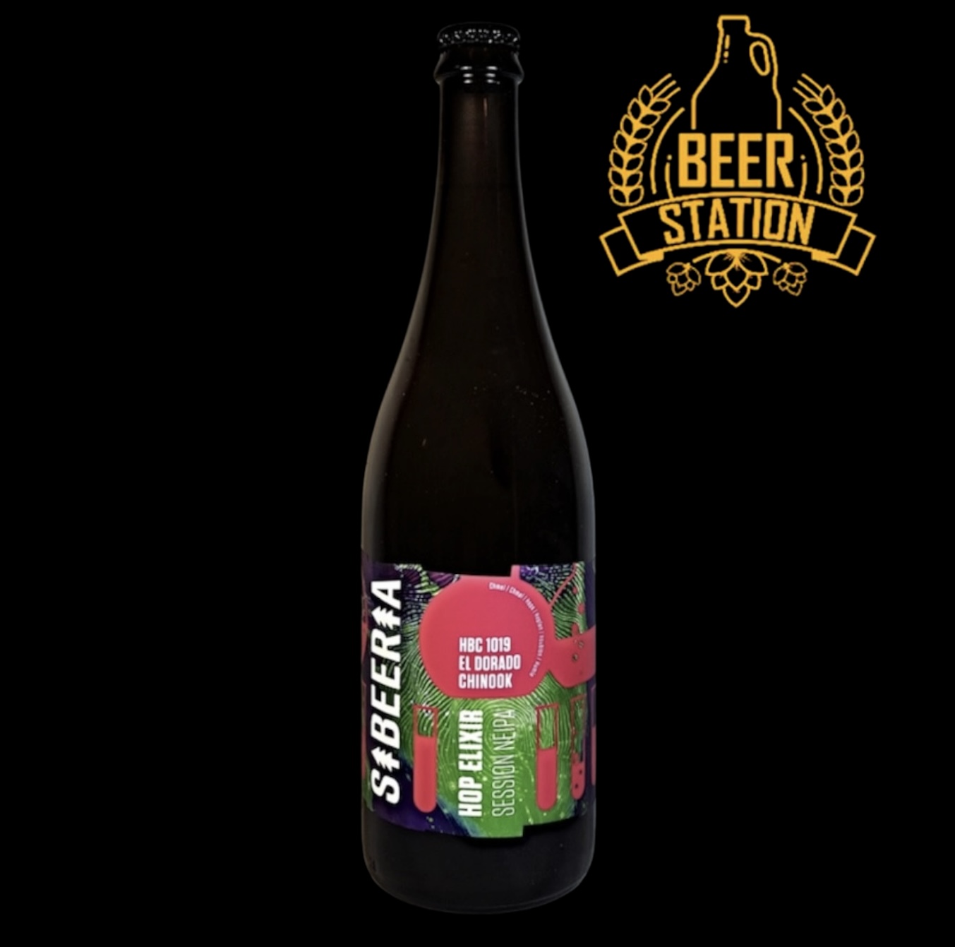 Hop Elixir: HBC 1019 + El Dorado + Chinook 13° (Sibeeria) 0.75L