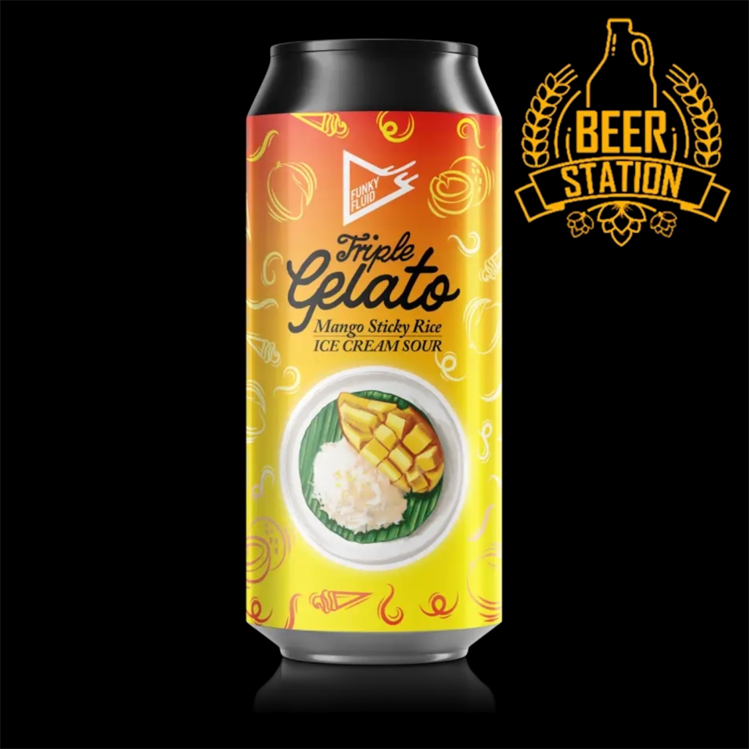 Triple Gelato: Mango Sticky Rice 30° (Funky Fluid) 0.5L