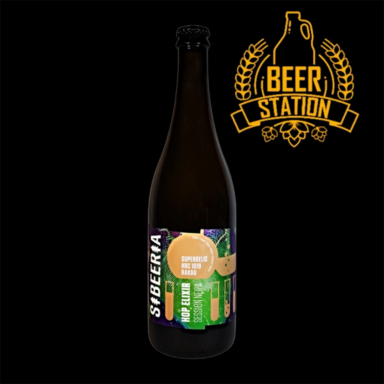 Hop Elixir: Superdelic, HBC 1019 & Rakau 13° (Sibeeria) 0.75L