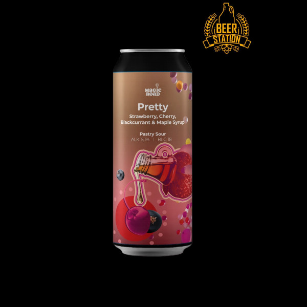 Pretty: Strawberry, Cherry, Blackcurrant & Maple Syrup 18° (Magic Road) 0.5L